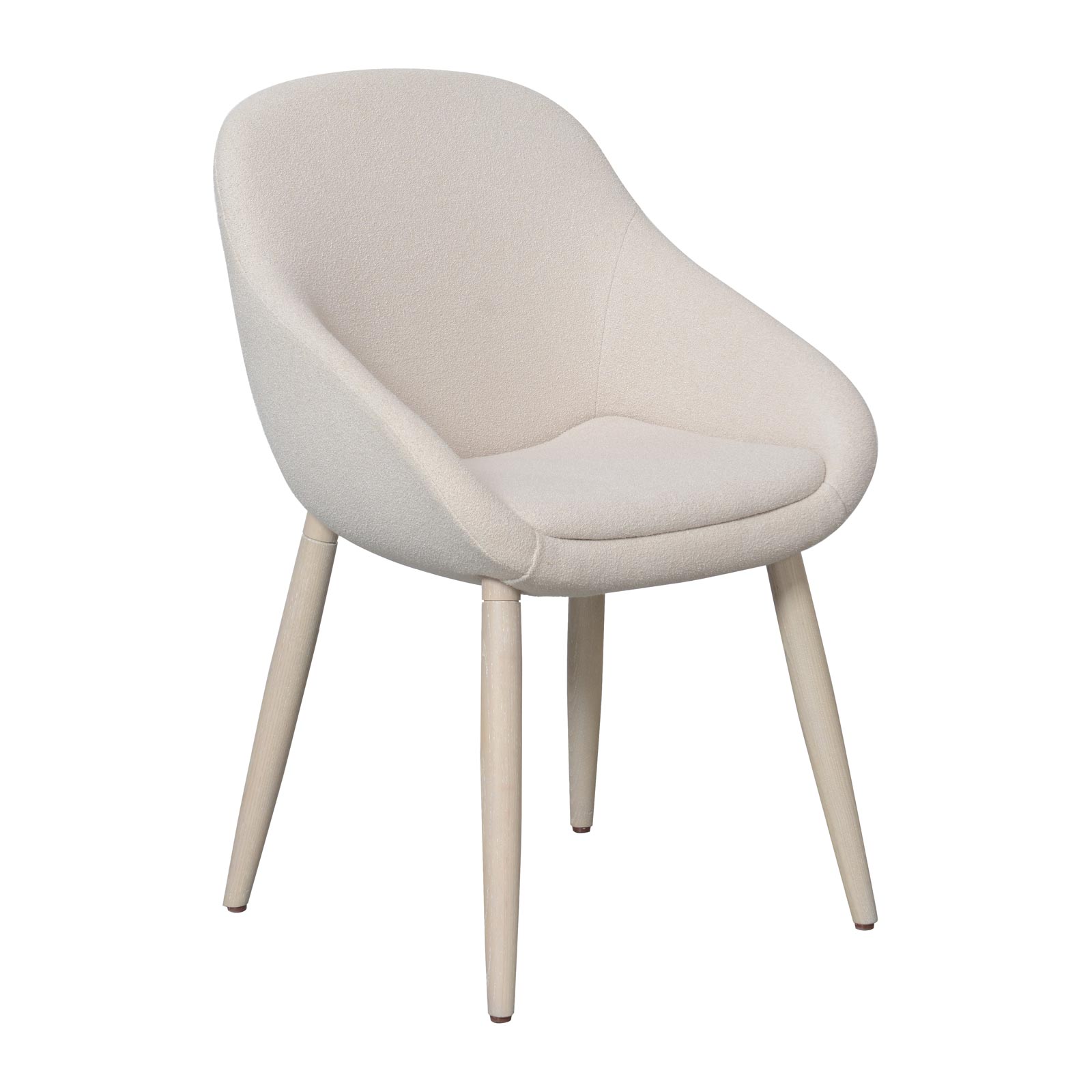 Domicile New Edition Shell Dining Chair With Wooden Legs