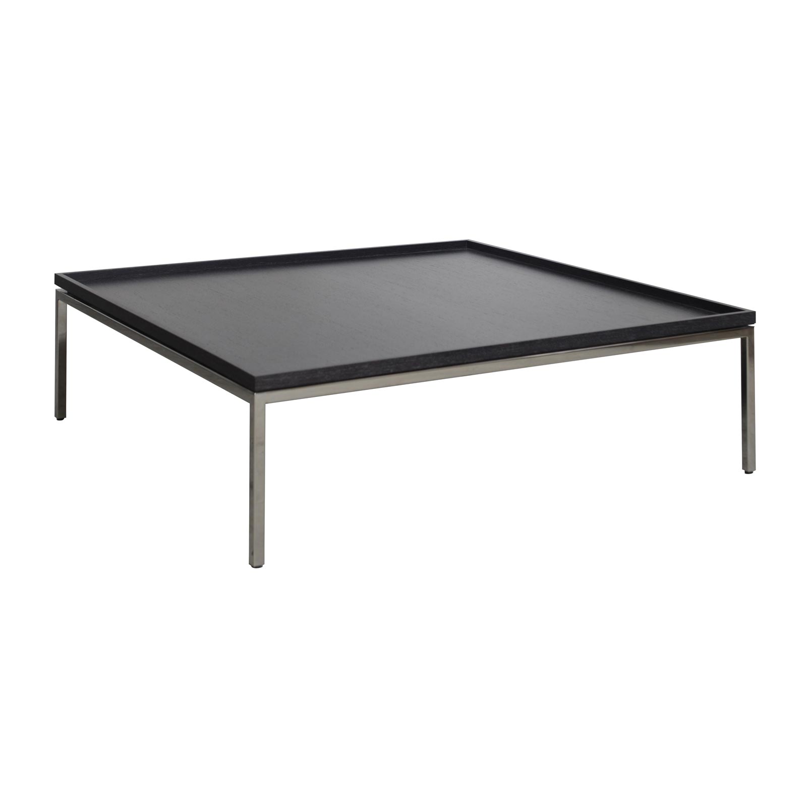 Domicile New Edition Recessed Coffee Table Square Dark Oak