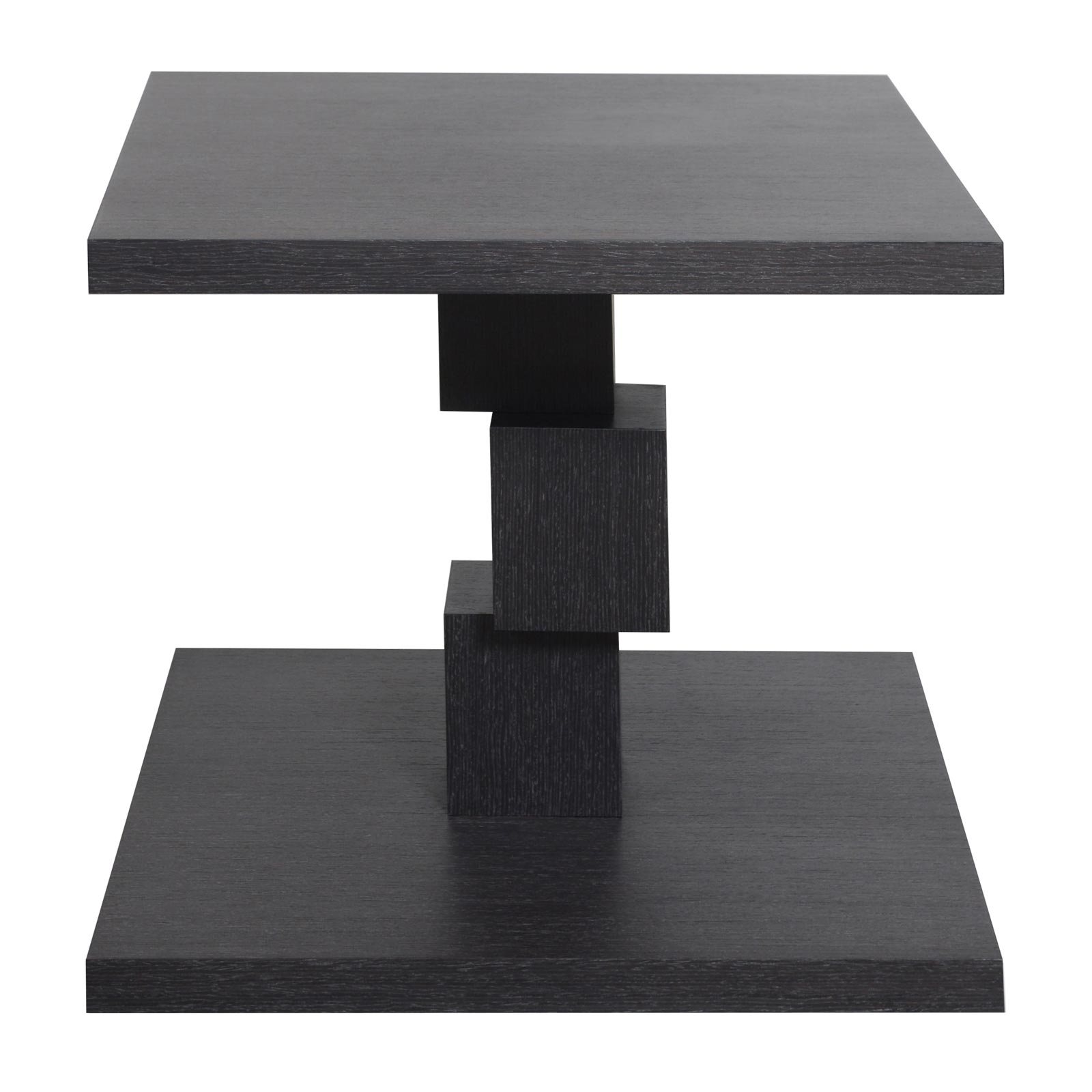 Domicile New Edition Squared Broken Column Side Table - Black