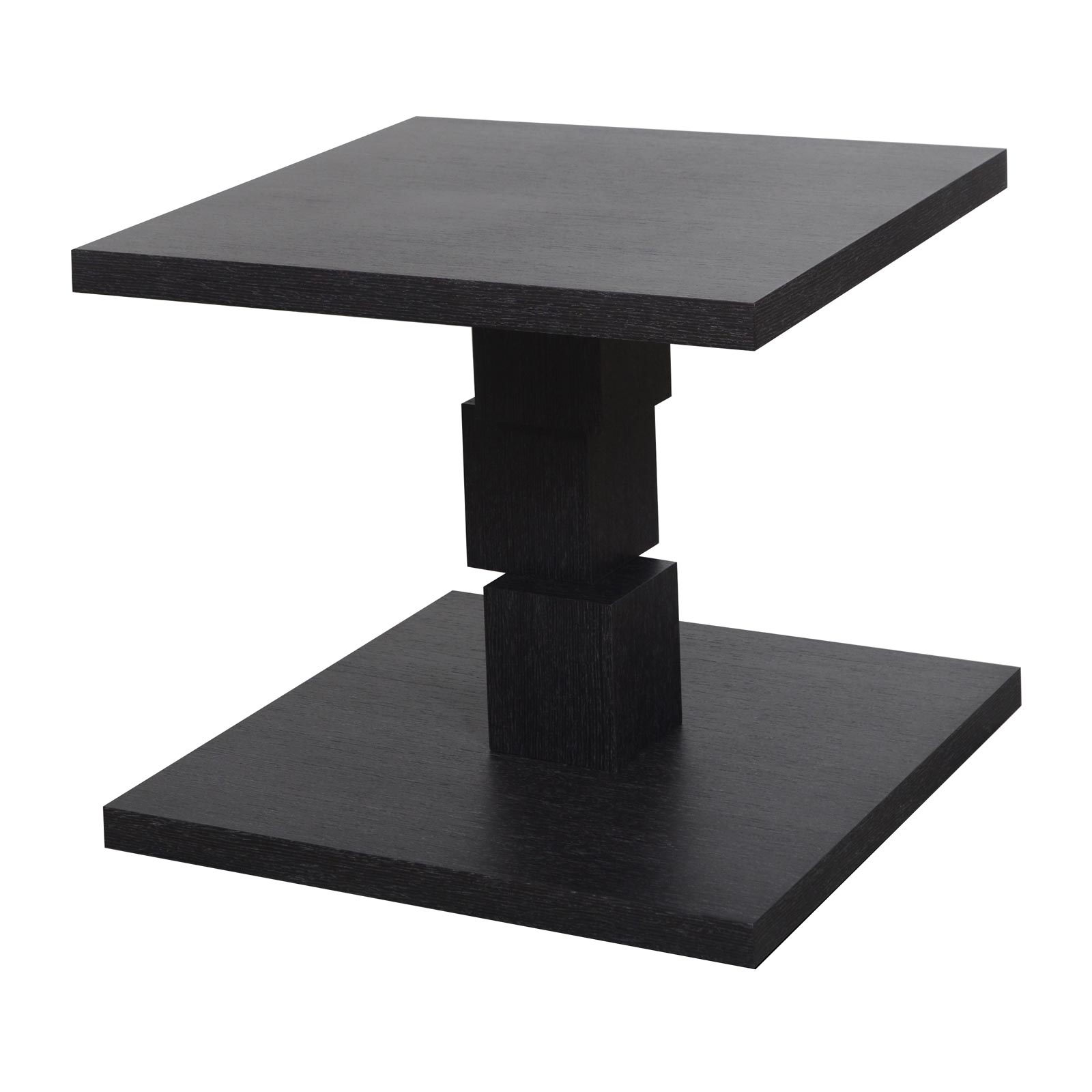Domicile New Edition Squared Broken Column Side Table - Black