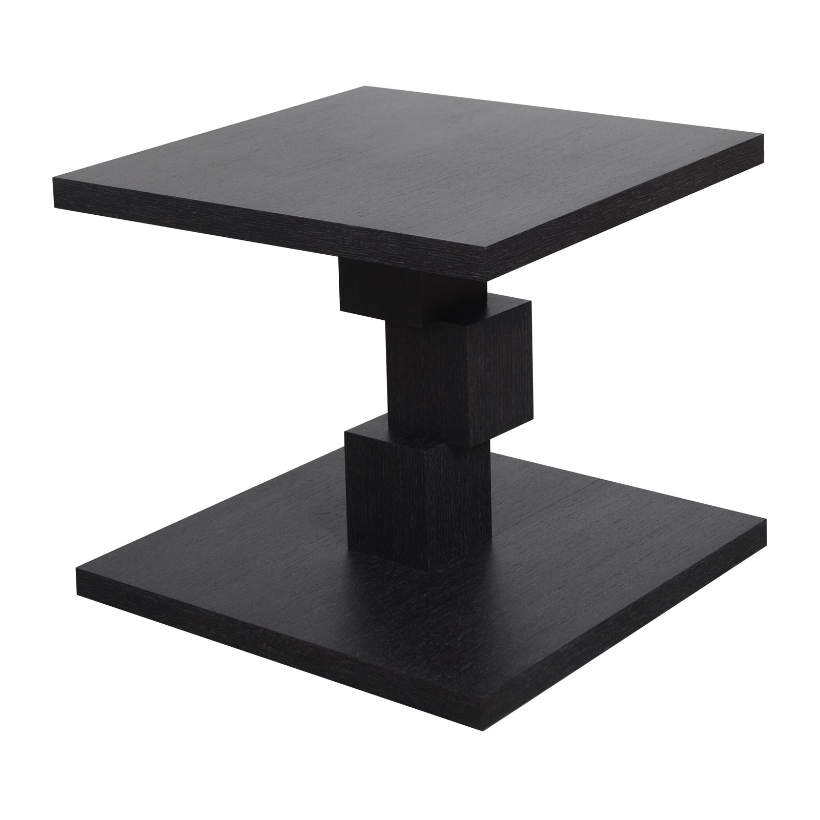 Domicile New Edition Squared Broken Column Side Table - Black
