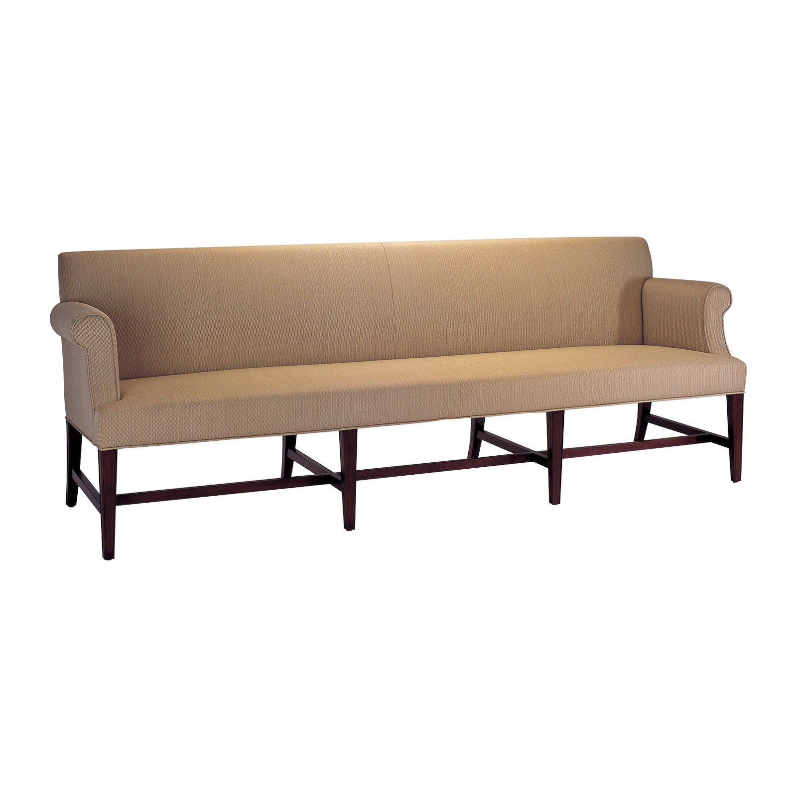 Bolier Classics George II Style Sofa With Exposed Lower Wooden Frame