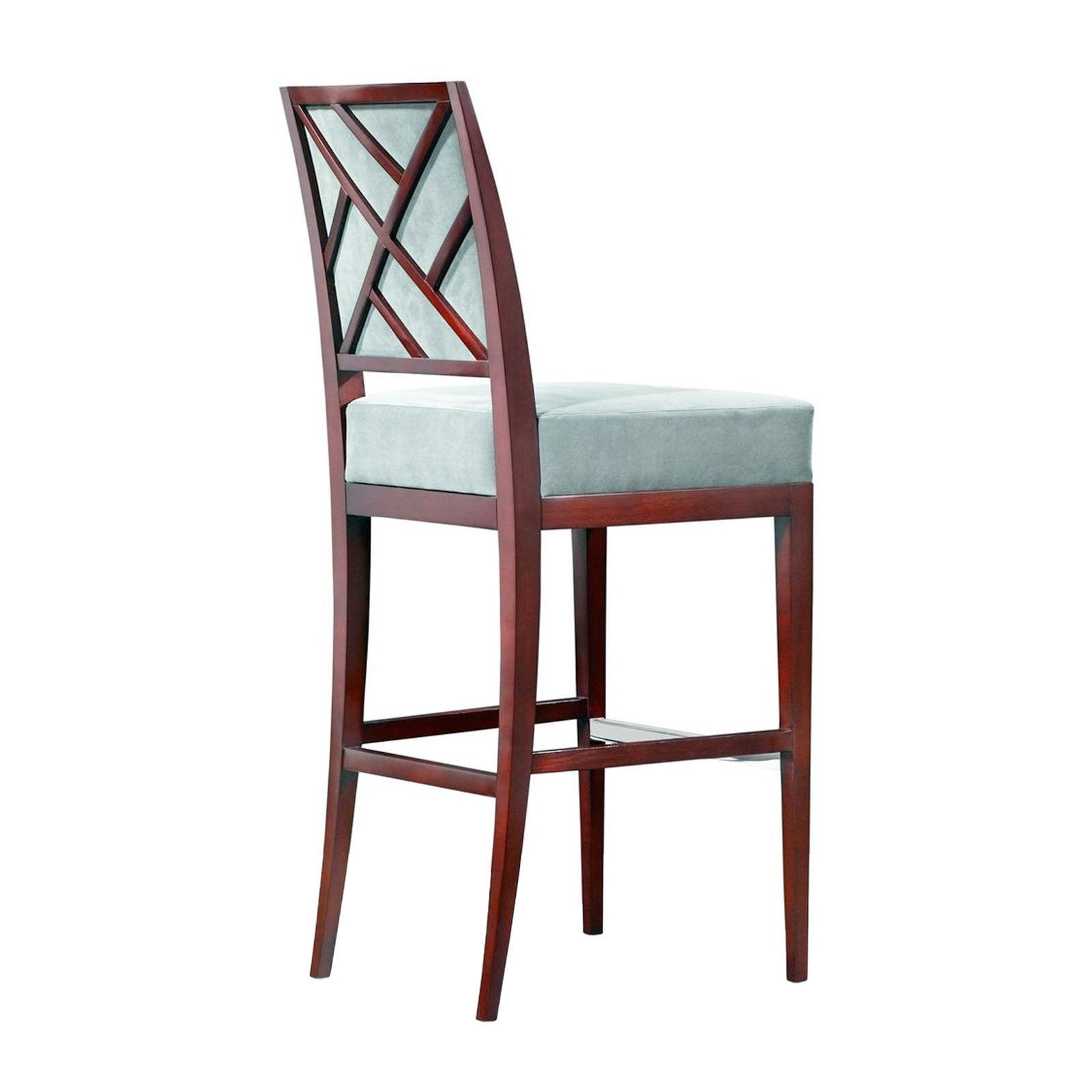 Bolier Rosenau Upholstered Back Bar Stool