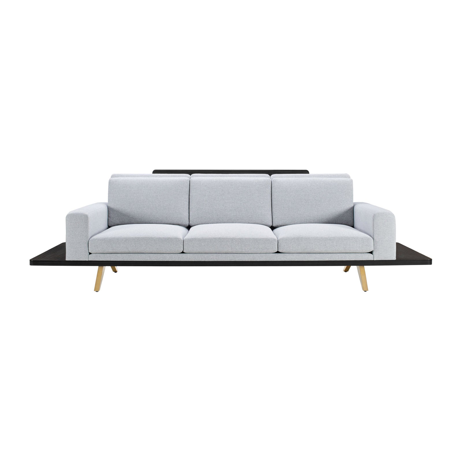 The London Collection Platform Sofa (Wood Back)