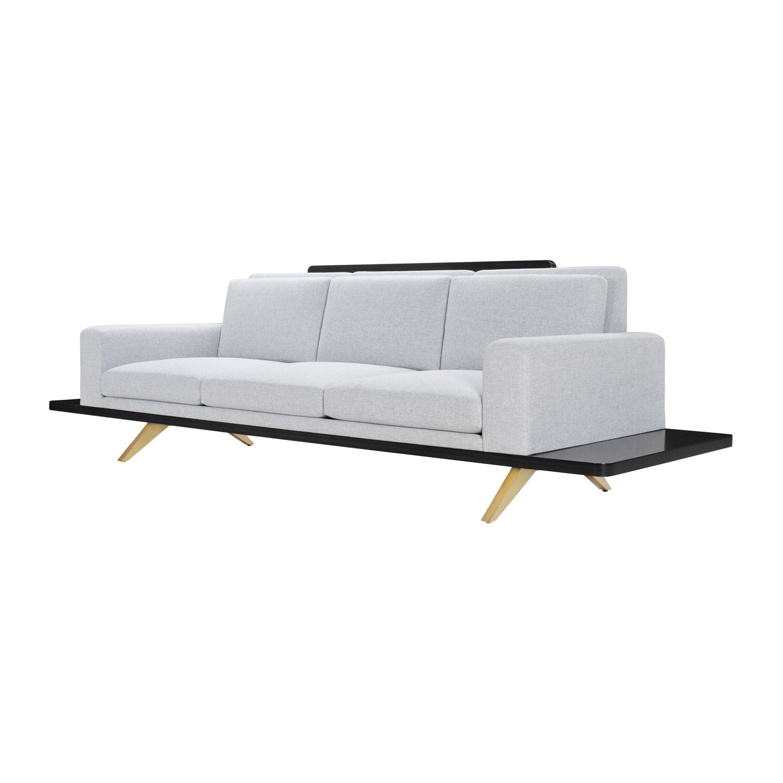 The London Collection Platform Sofa (Wood Back)