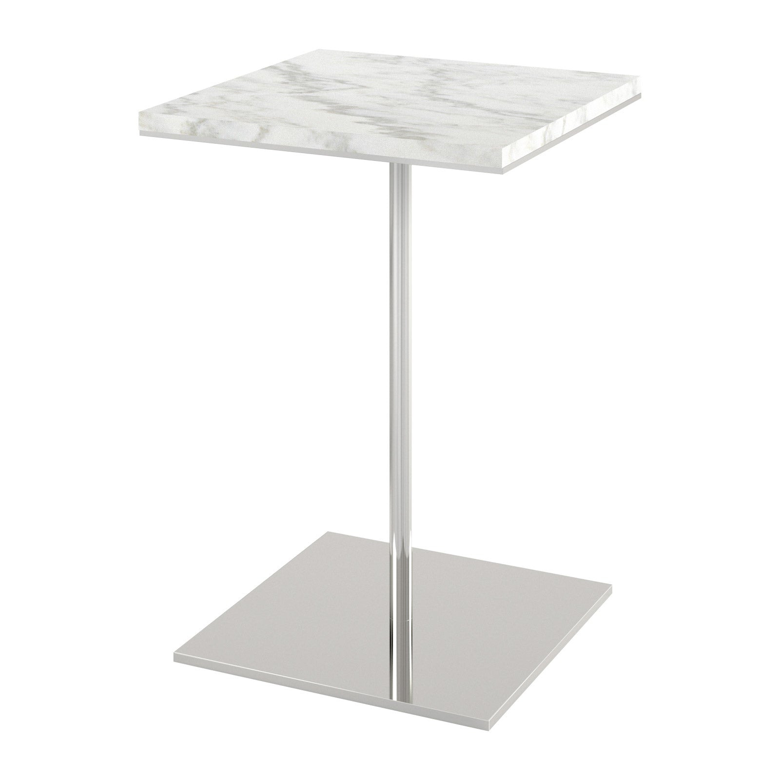 Plateau Side Table (Square) Metal Base