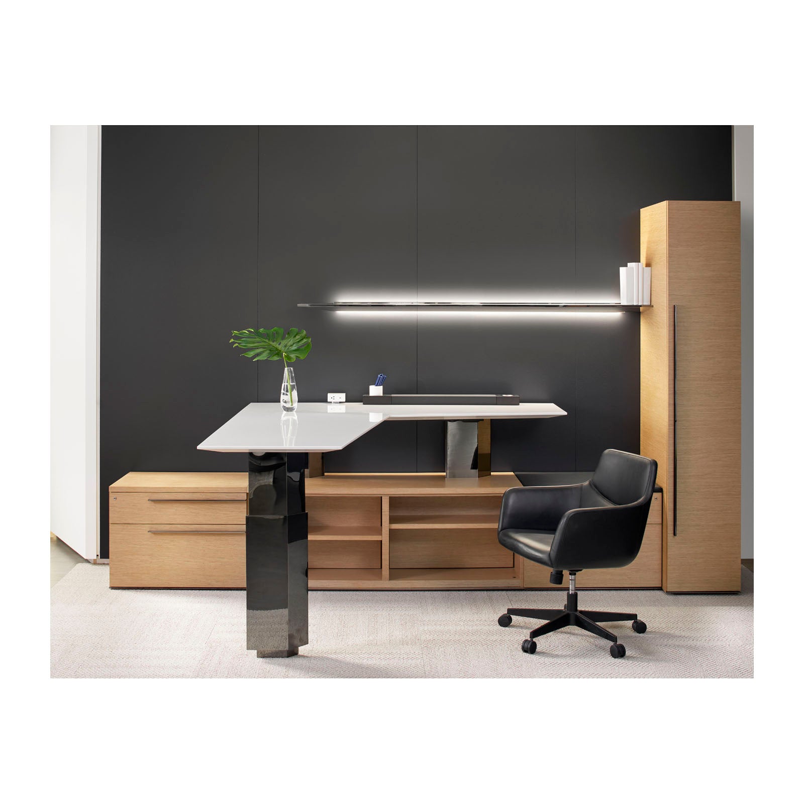 Bing Guest Chair 5 Star Caster Base