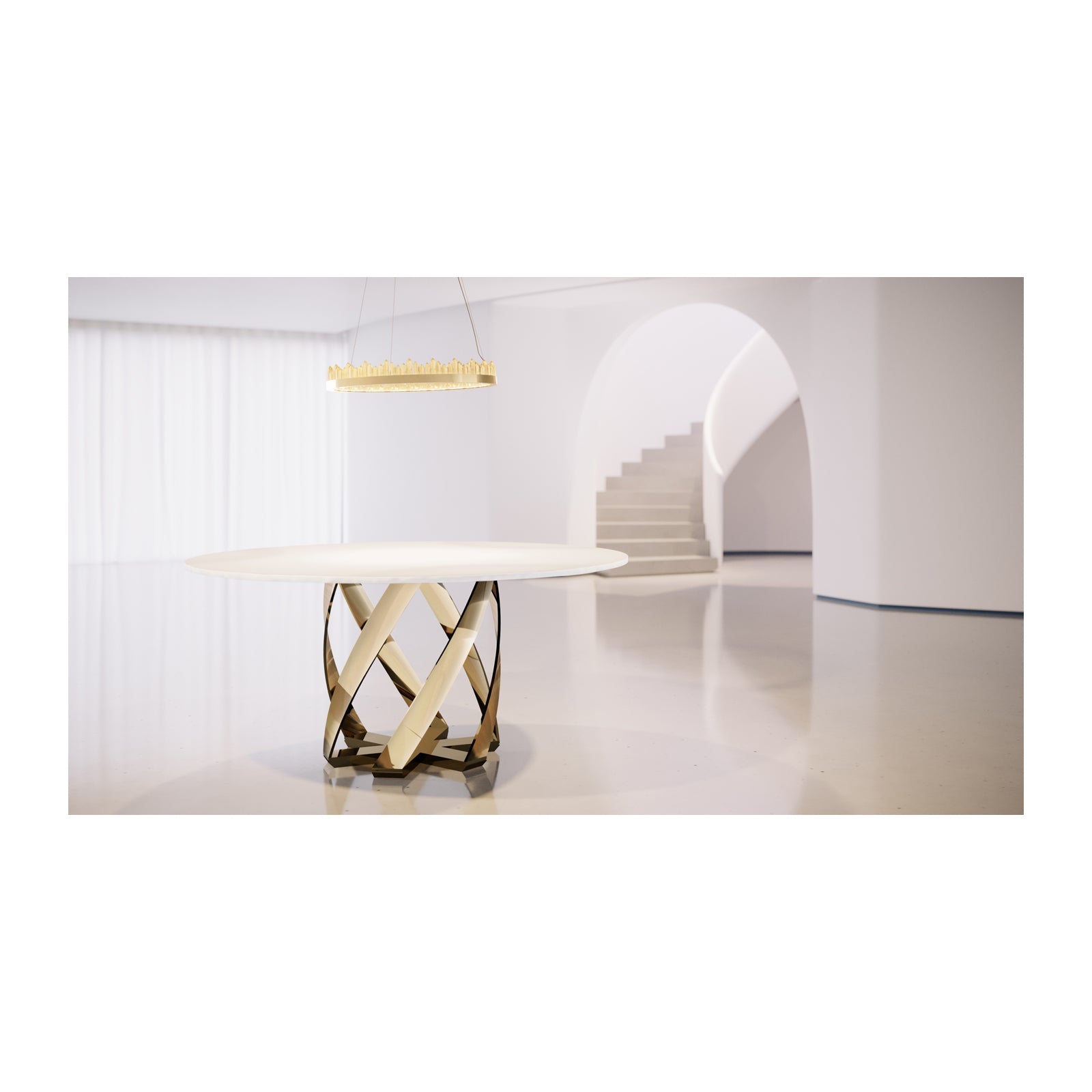 Ribbon Round Table