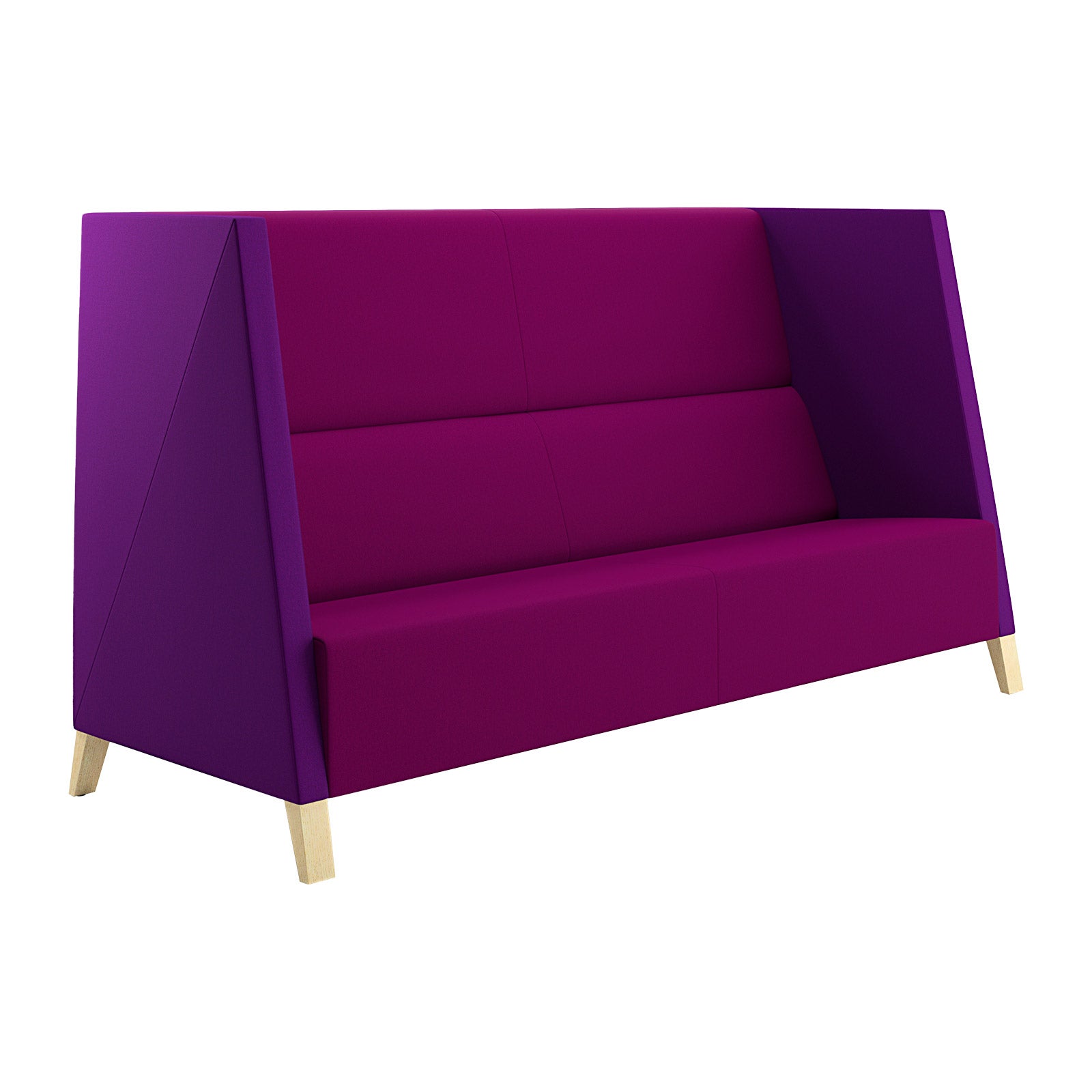 Caid High Back Sofa Wood Legs