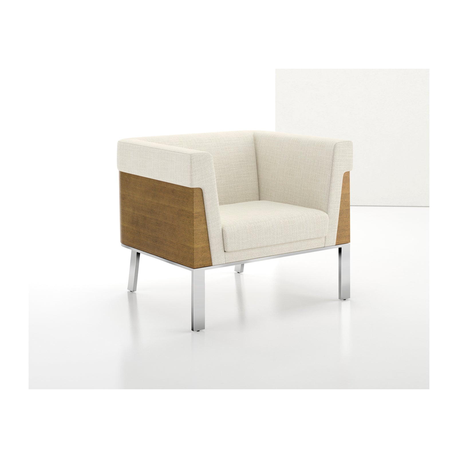 Ava Lounge Chair Wood Back