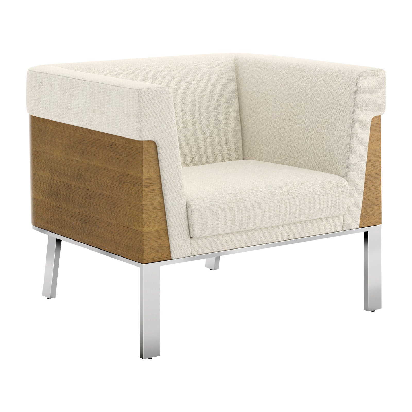 Ava Lounge Chair Wood Back