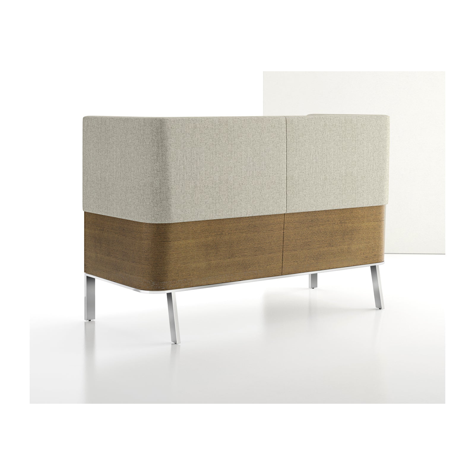 Ava high back sofa wood back