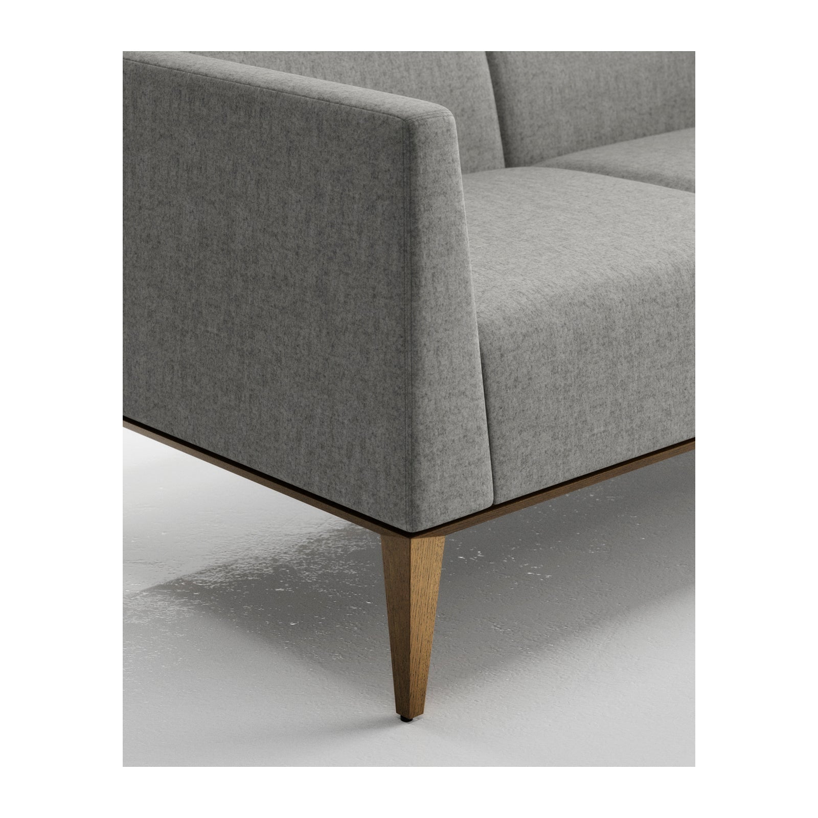 Vertex One Sofa With Wood Base