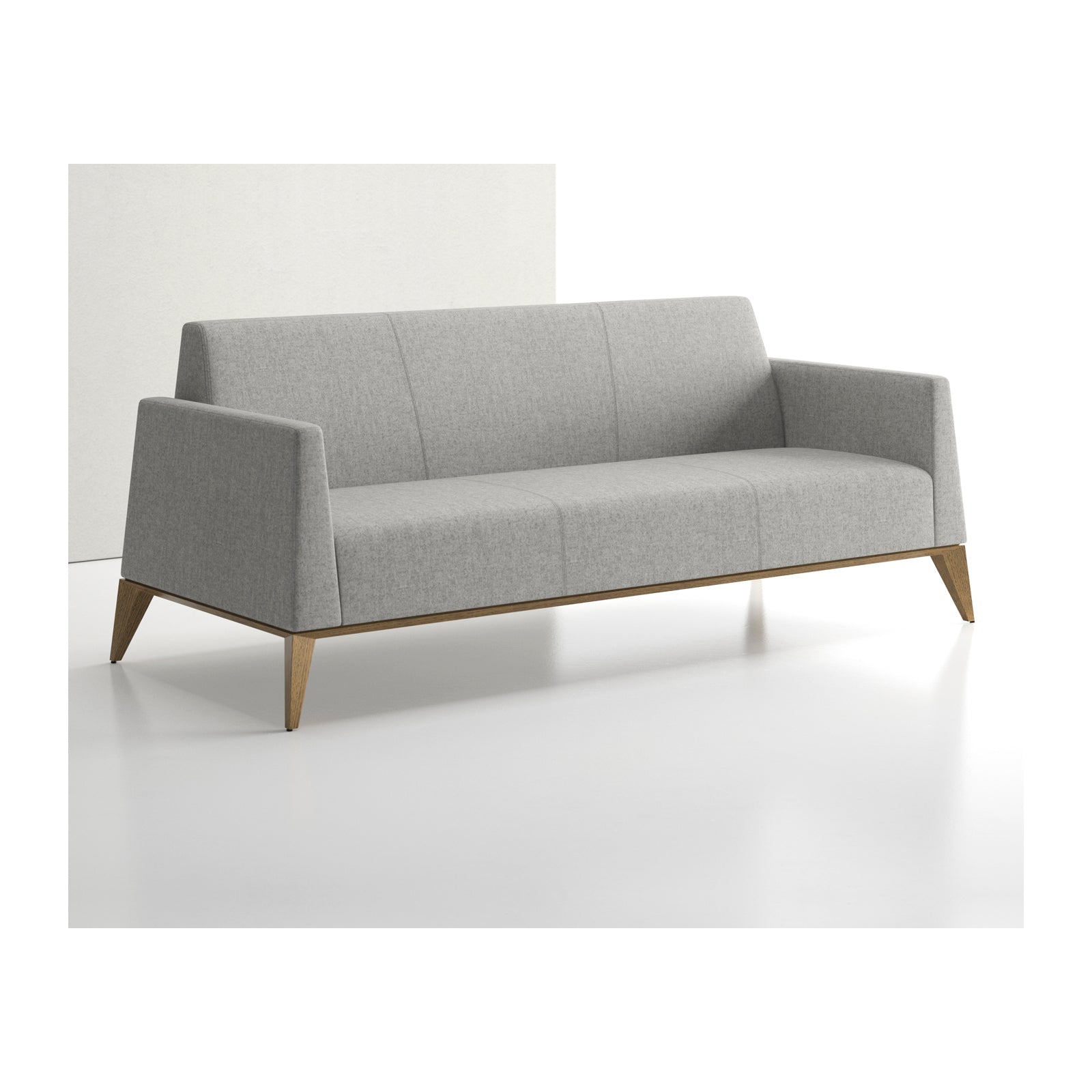 Vertex One Sofa With Wood Base