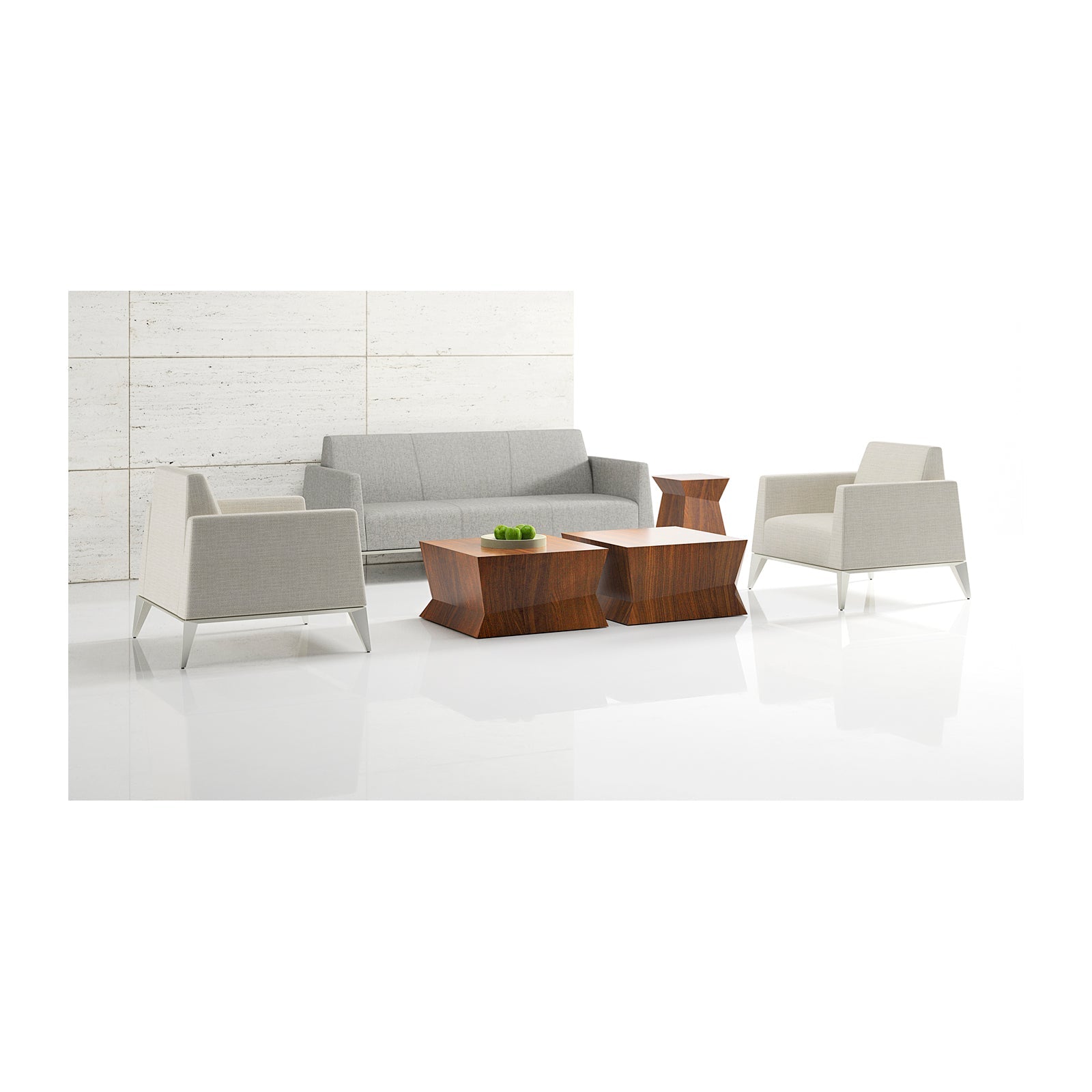 Vertex One Sofa With Wood Base