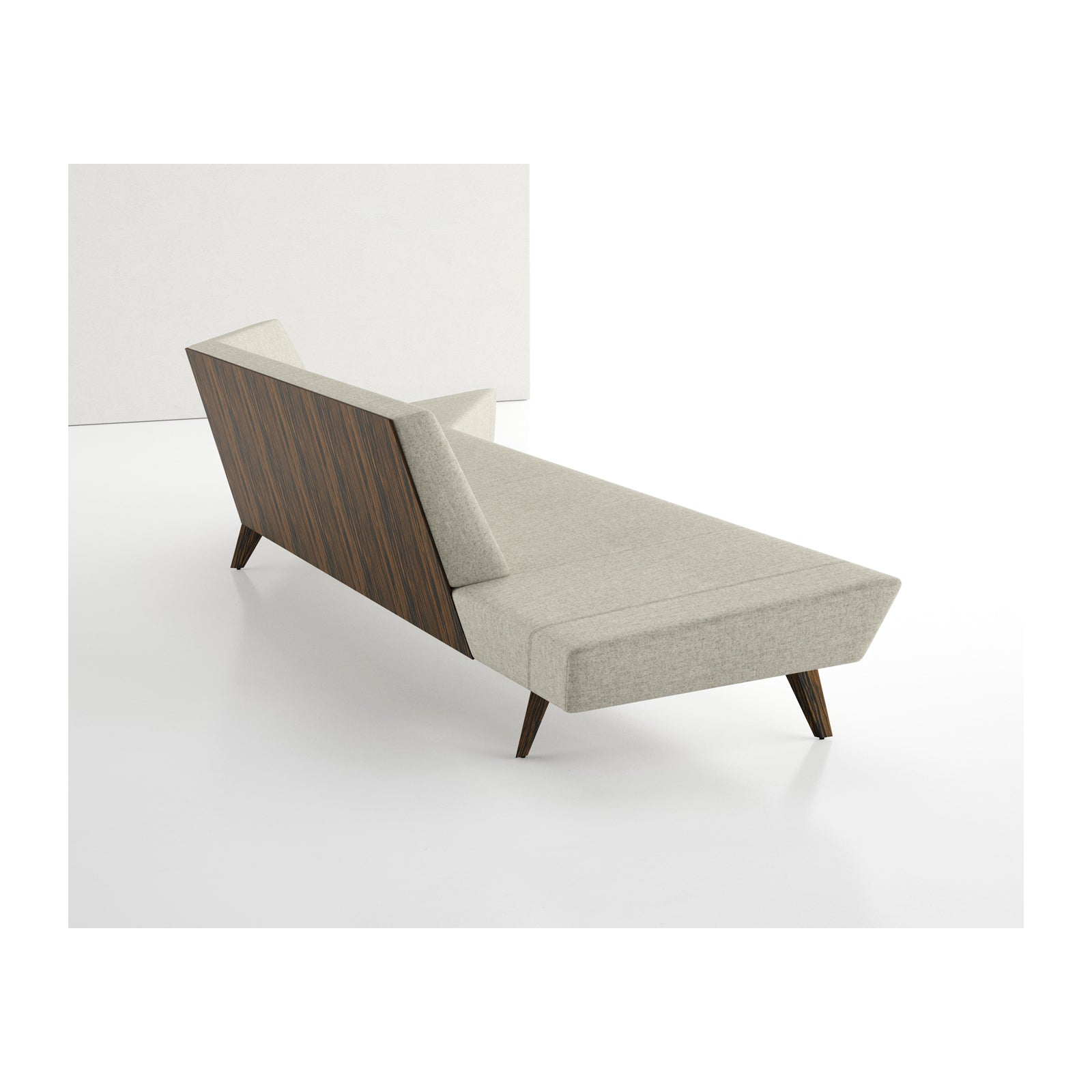 Avant Angled Sofa, Left, Wood Back