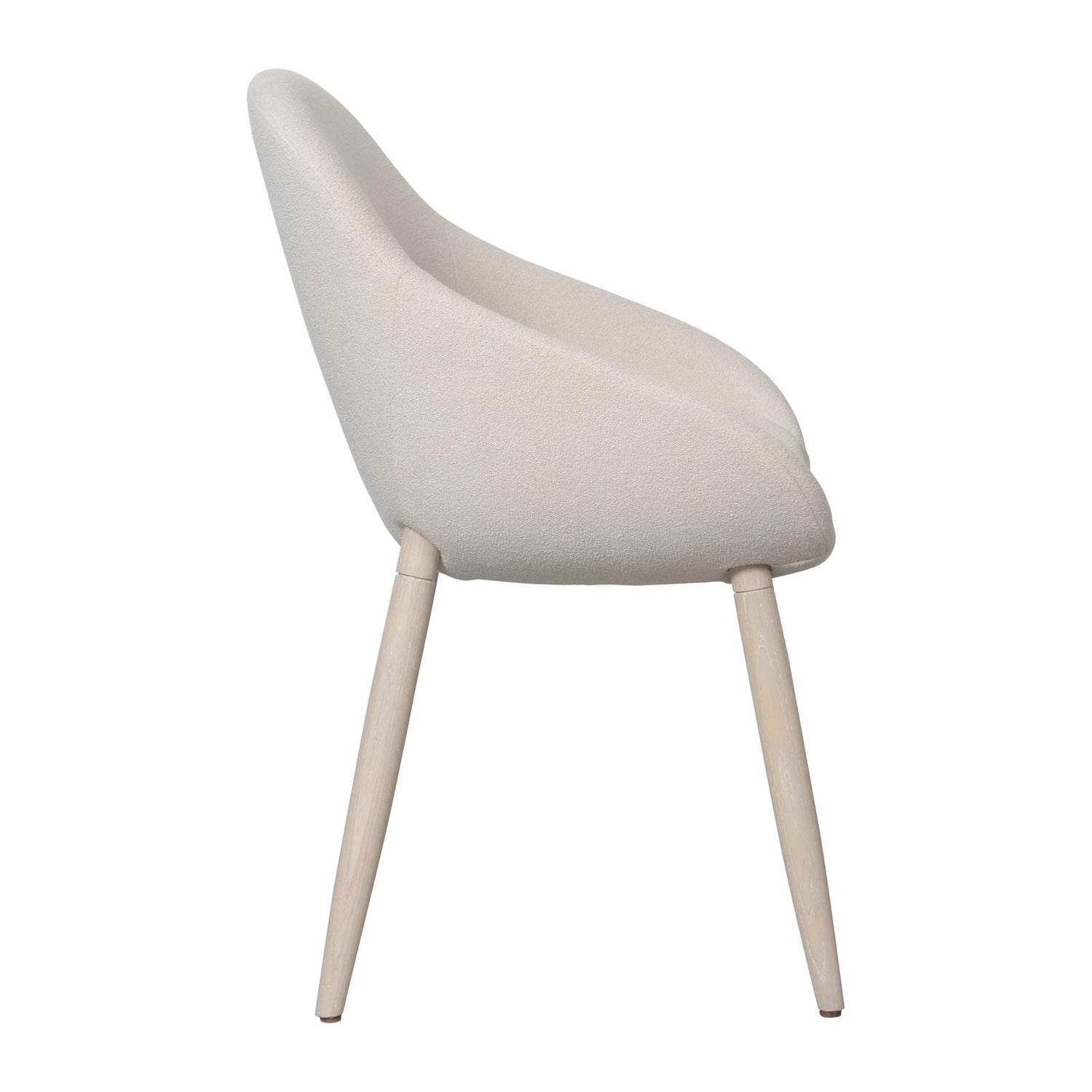 Domicile New Edition Shell Dining Chair With Wooden Legs