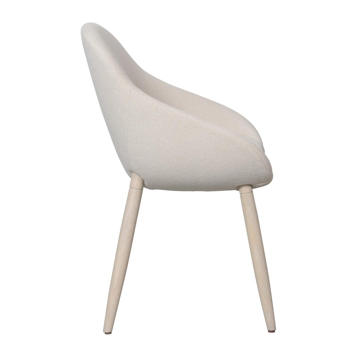 Domicile New Edition Shell Dining Chair With Wooden Legs