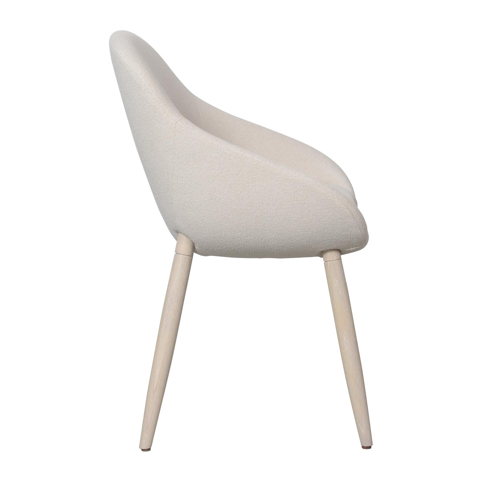 Domicile New Edition Shell Dining Chair With Wooden Legs