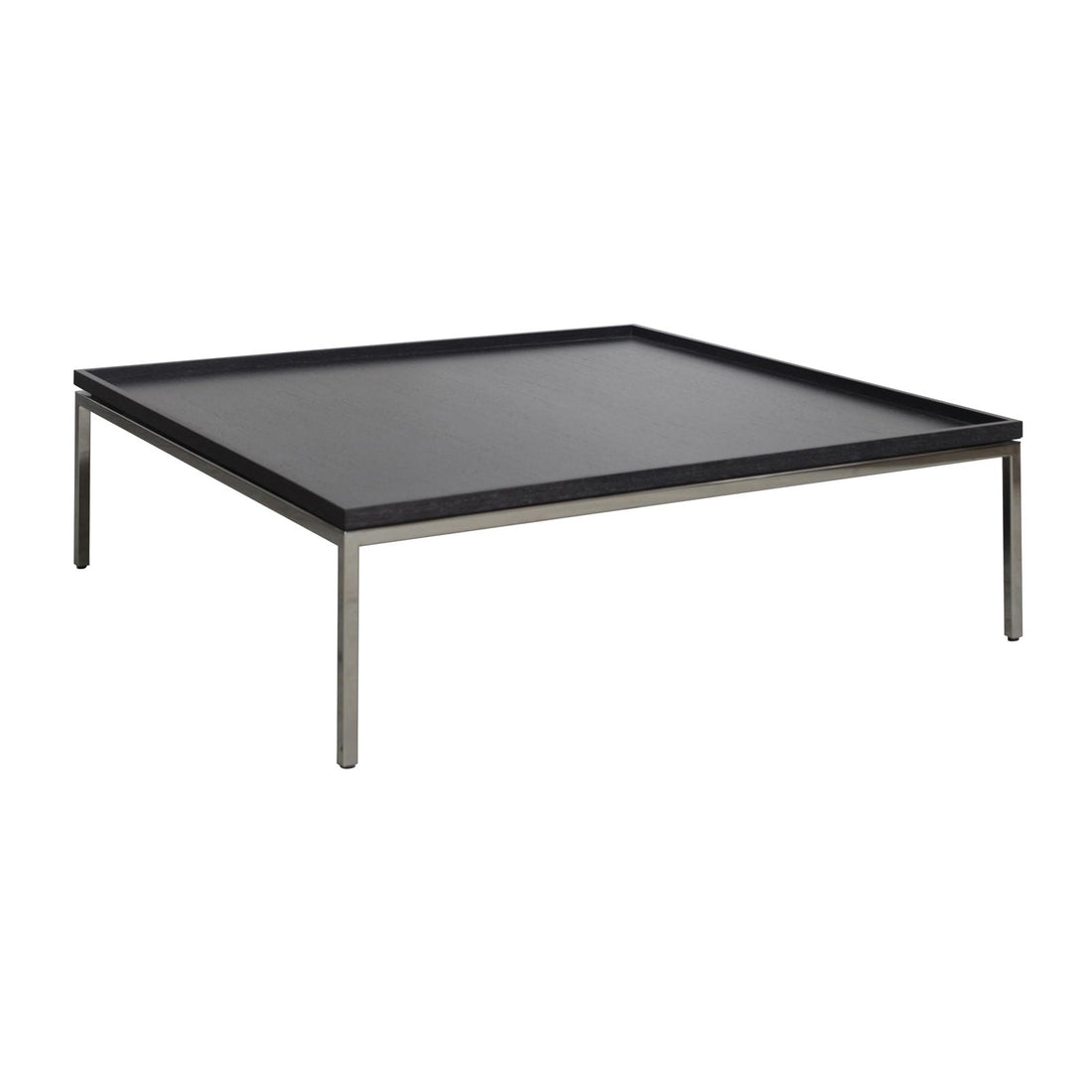Domicile New Edition Recessed Coffee Table Square Dark Oak