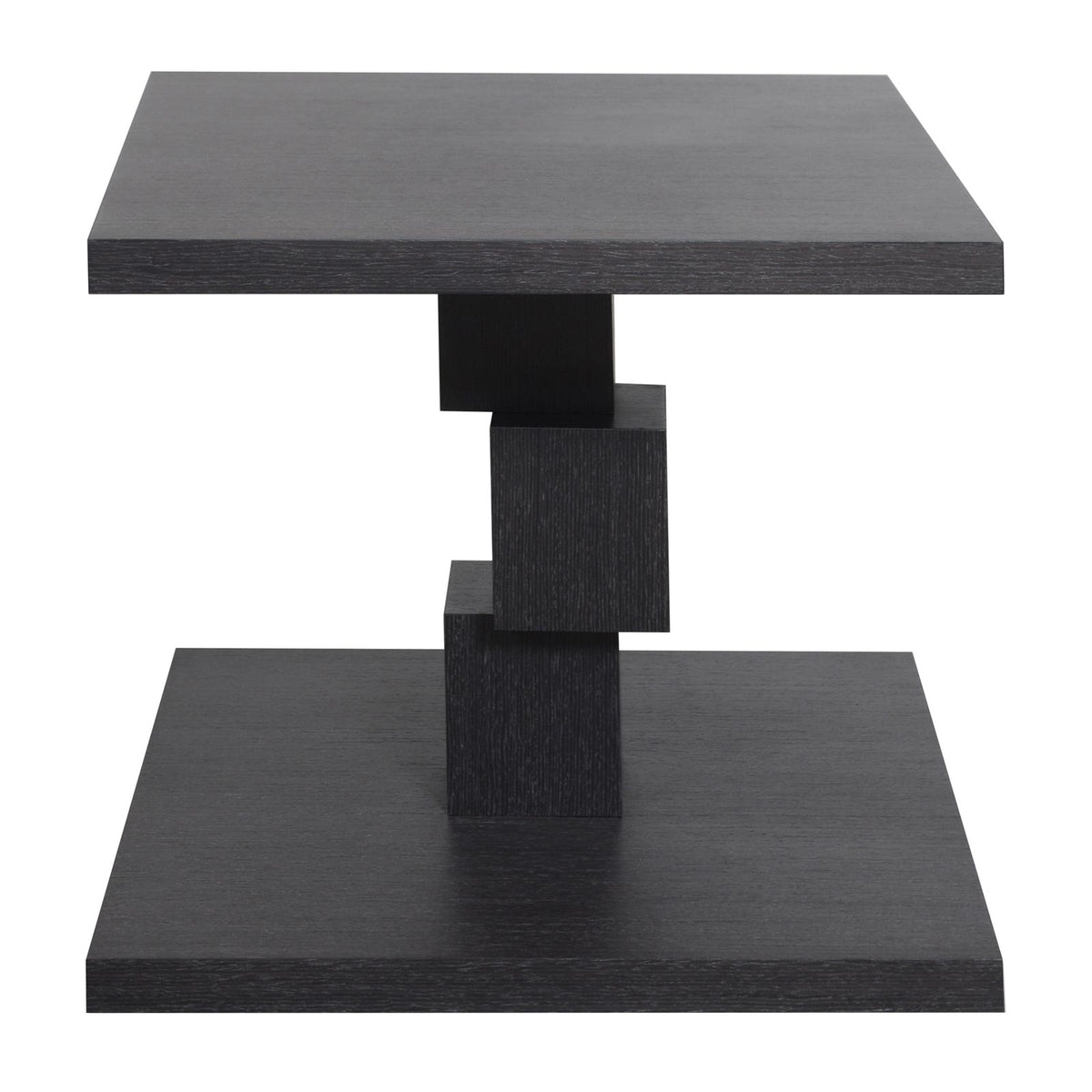 Domicile New Edition Squared Broken Column Side Table - Black