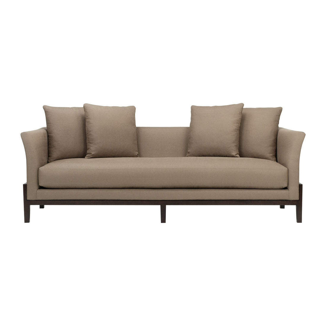 Kinkou Wood Base Sofa with Flared Arm