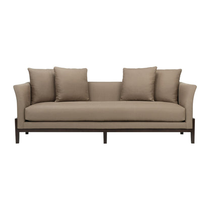 Kinkou Wood Base Sofa with Flared Arm