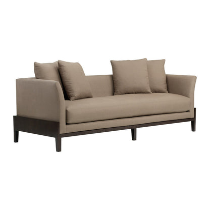 Kinkou Wood Base Sofa with Flared Arm