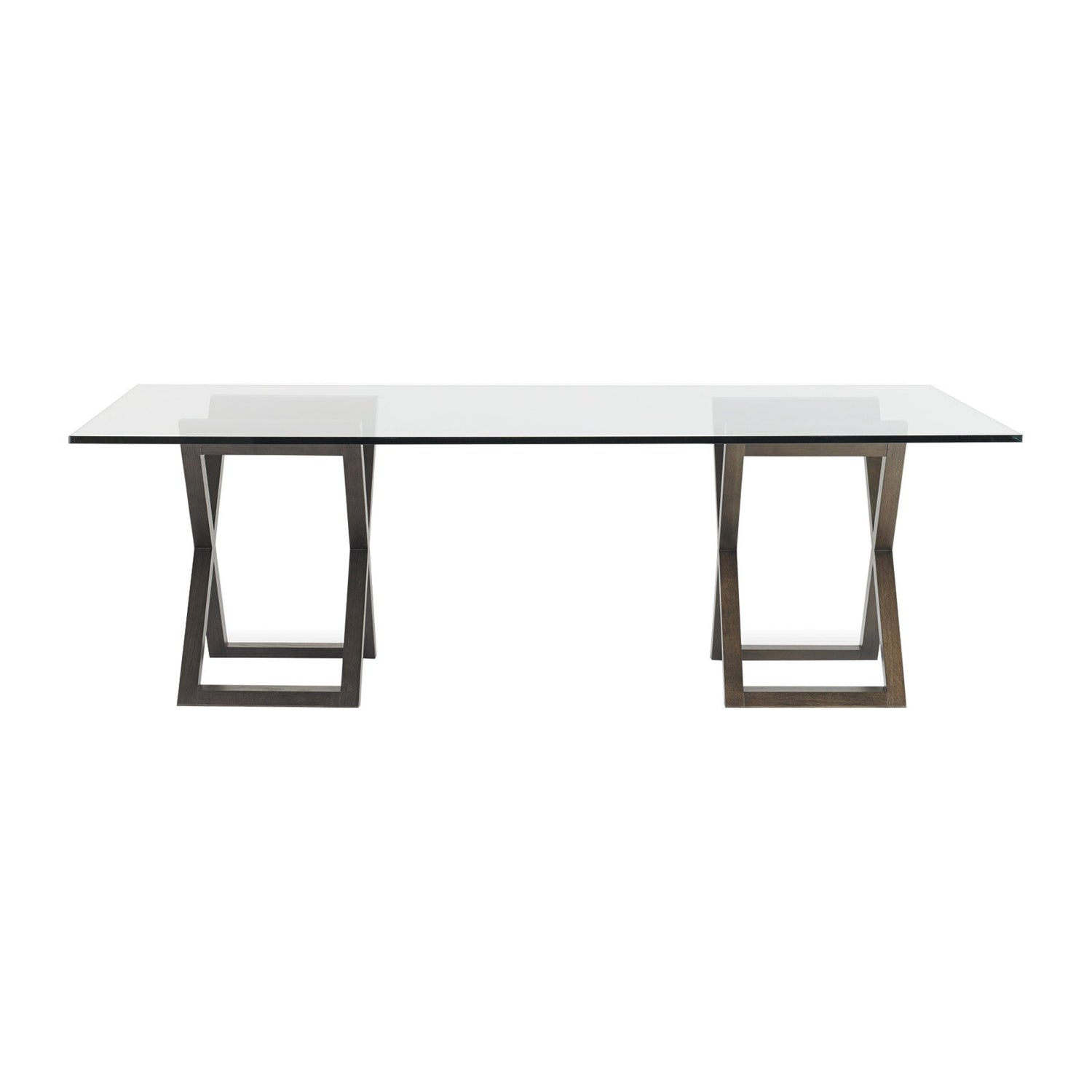 Objets Dining Table with Glass Top