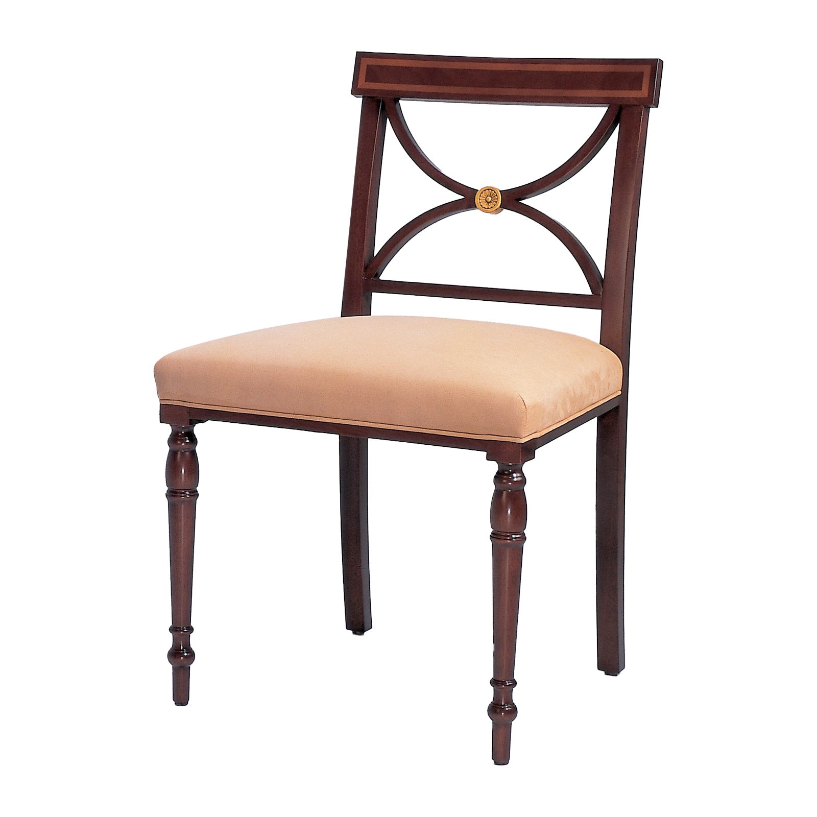 Bolier Classics Regency Style Armchair With Gold Leaf Accents