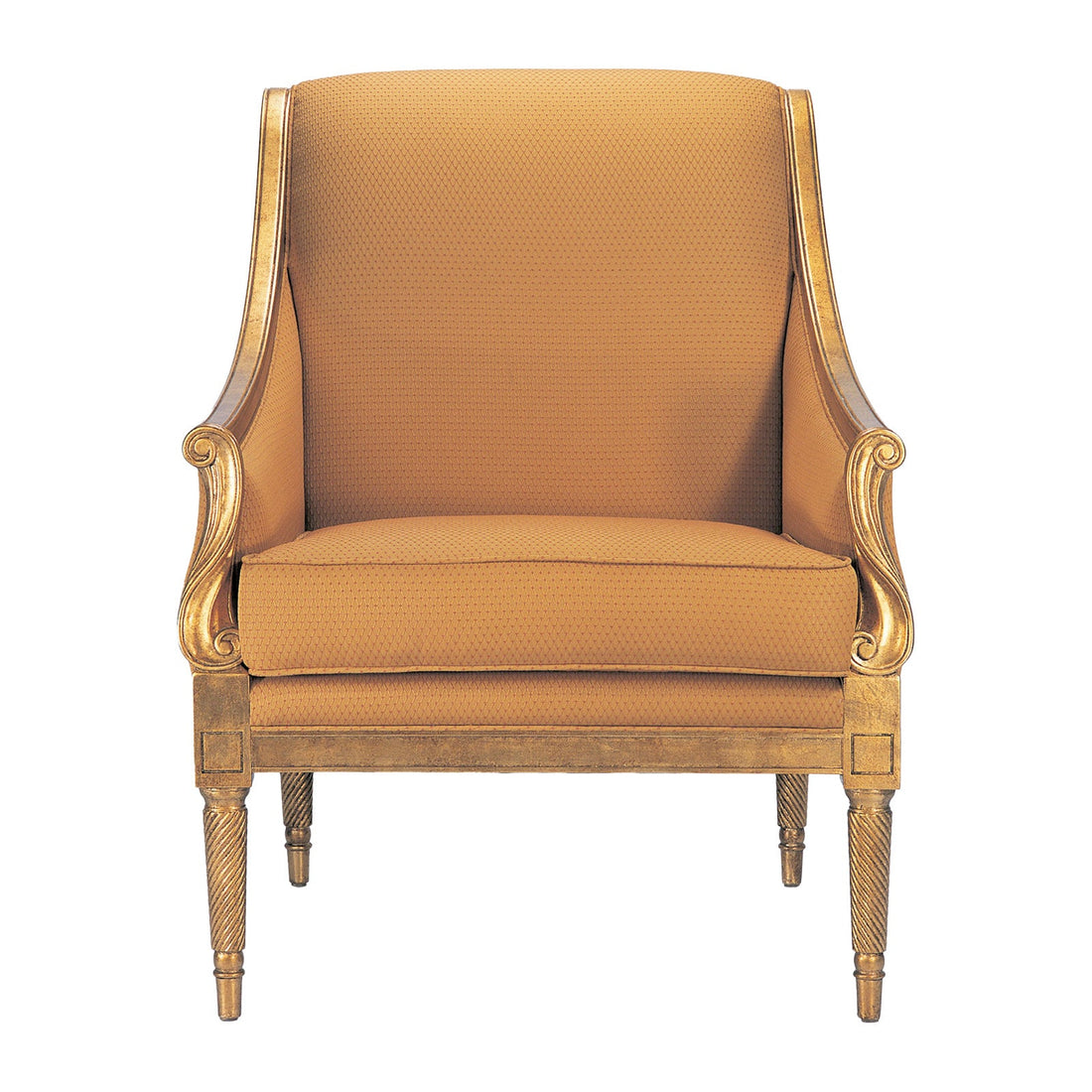 Bolier Classics Bergere Gold Leaf Armchair