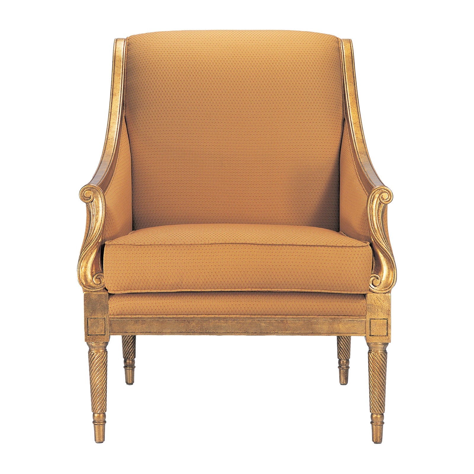 Bolier Classics Bergere Gold Leaf Armchair