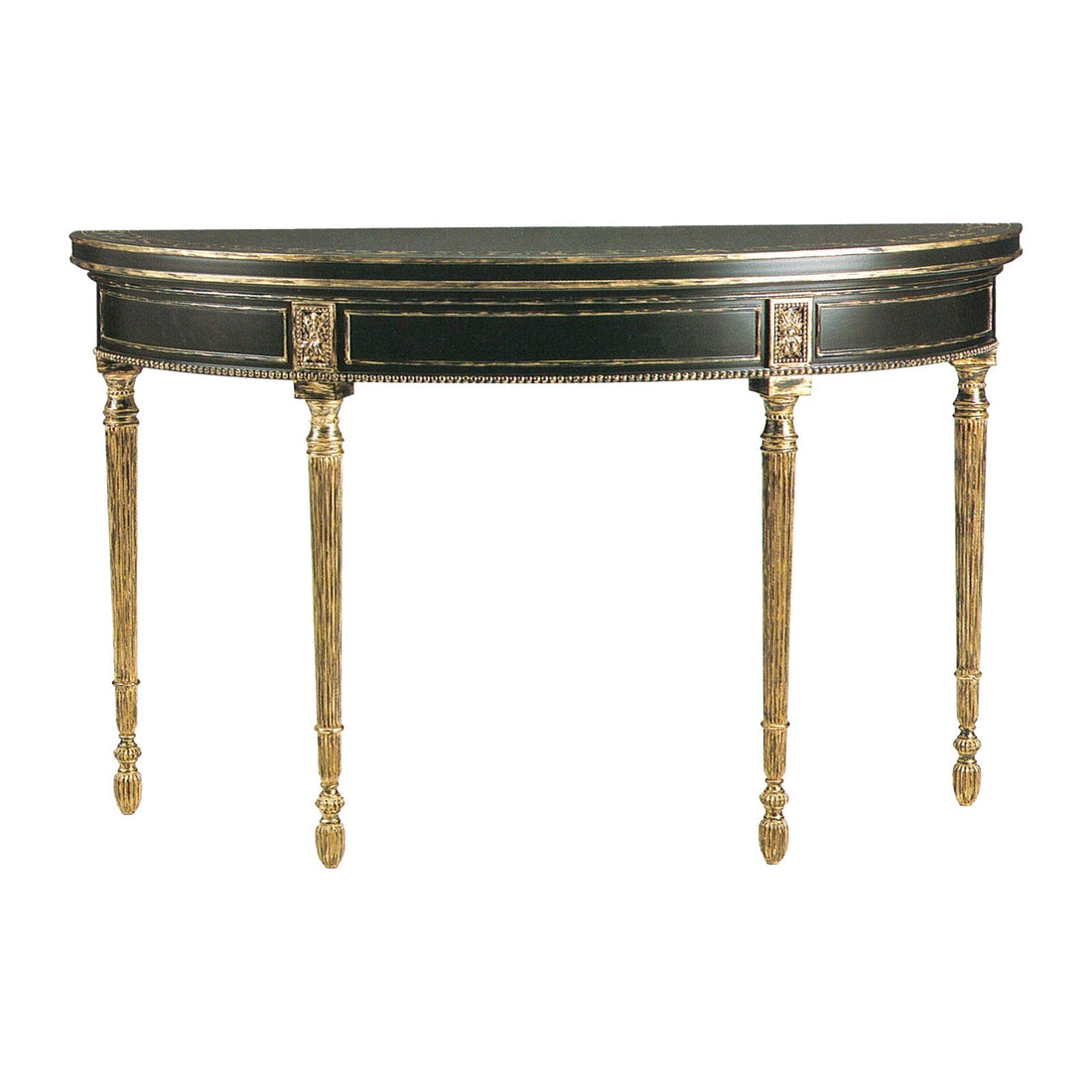 Bolier Classics Console Table With Gold Leaf Accents