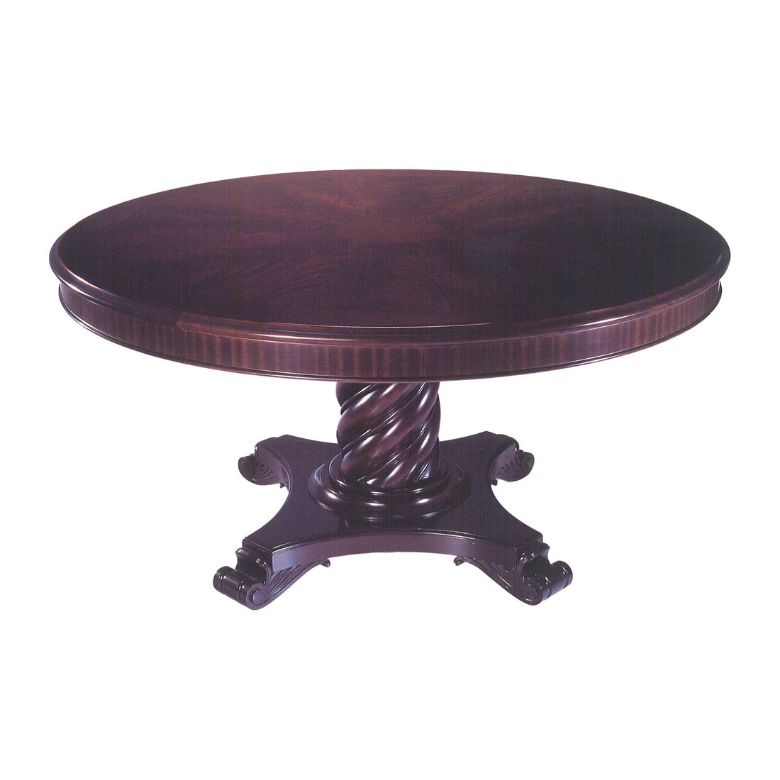 Bolier Classics Dining Table With Chinese Style Spiral Column Base