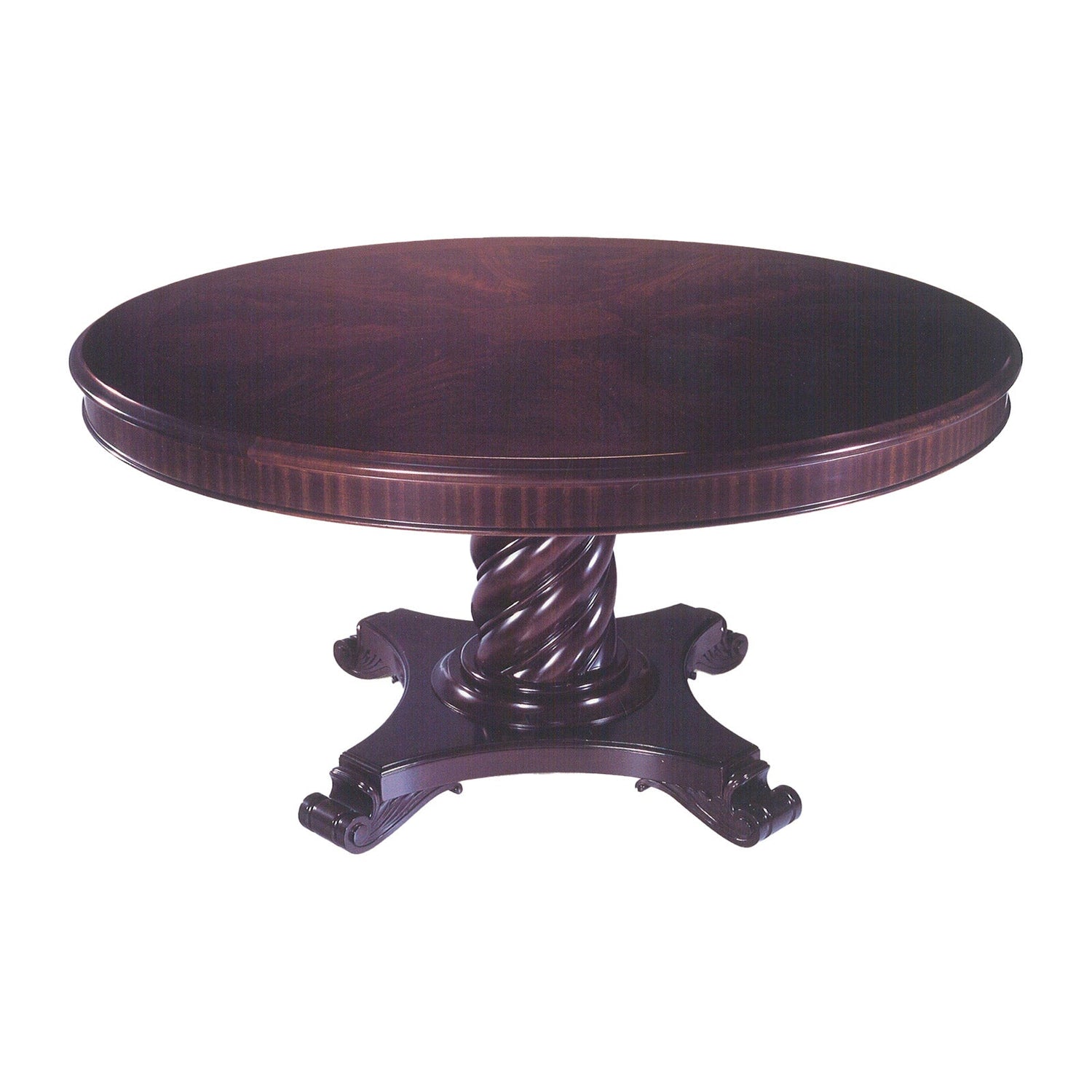 Bolier Classics Dining Table With Chinese Style Spiral Column Base