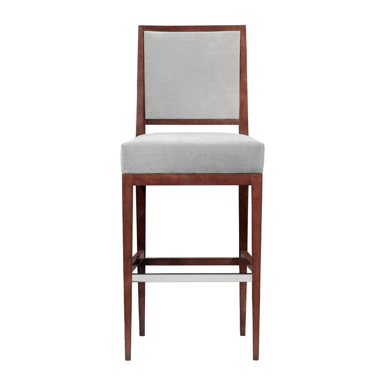 Bolier Rosenau Upholstered Back Bar Stool