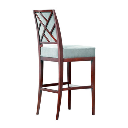 Bolier Rosenau Upholstered Back Bar Stool