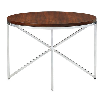Domicile Side Table with Wood Top