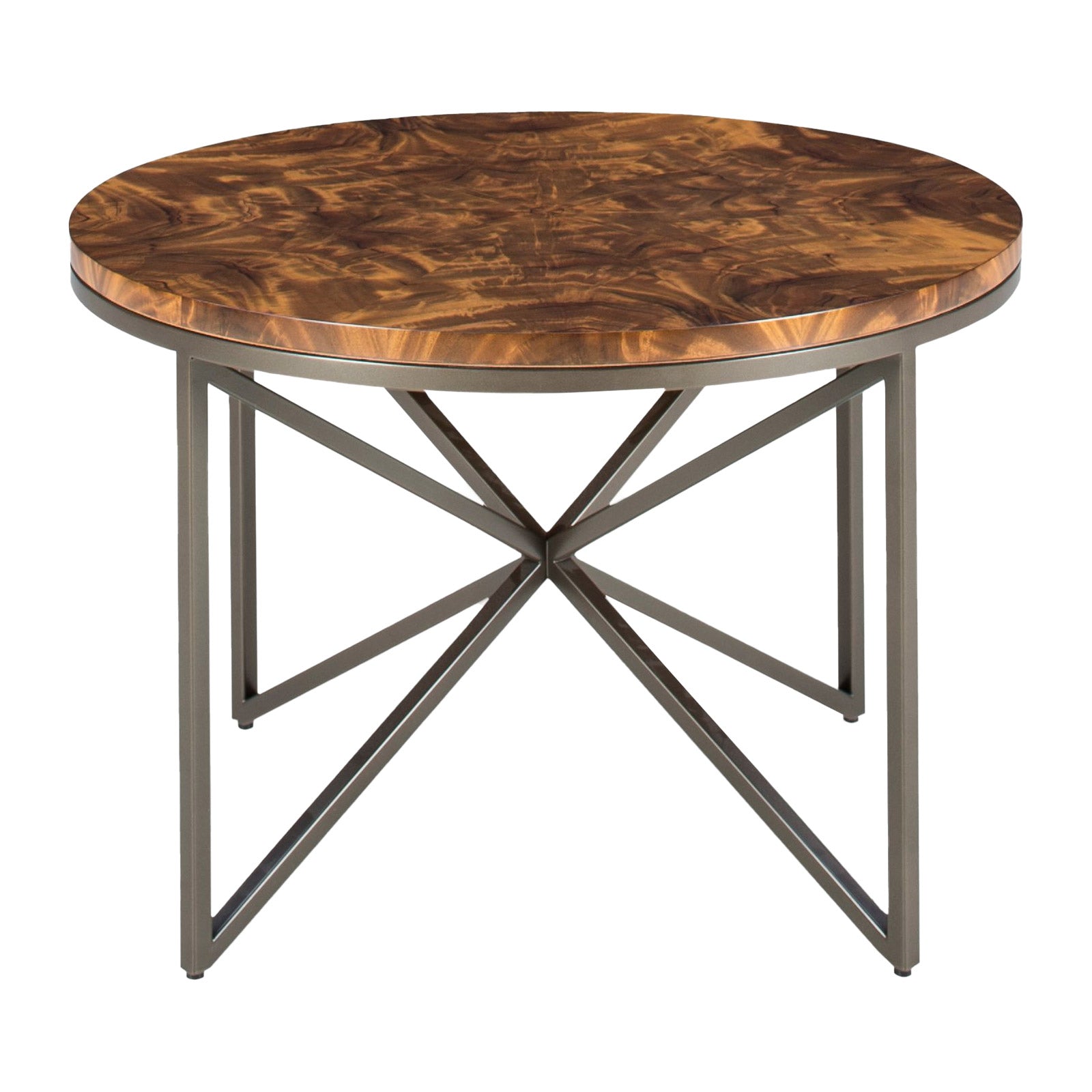 Domicile Side Table with Wood Top