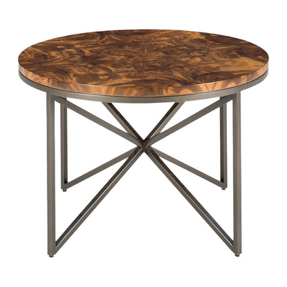Domicile Side Table with Wood Top
