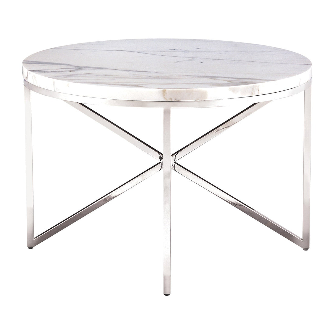 Domicile Side Table with Marble Top