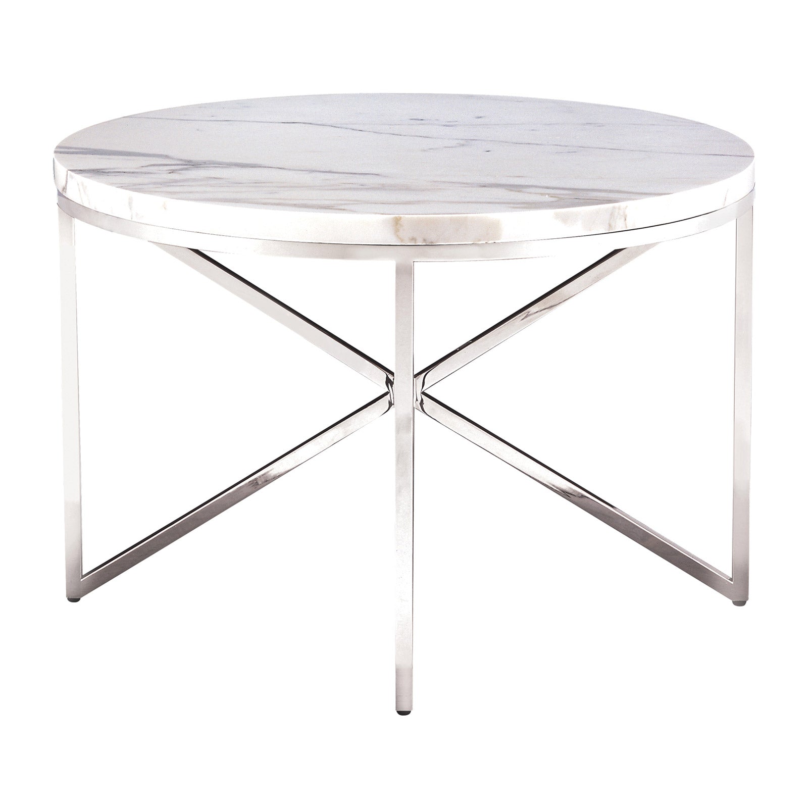 Domicile Side Table with Marble Top