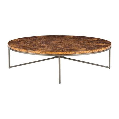 Domicile Cocktail Table with Wood Top