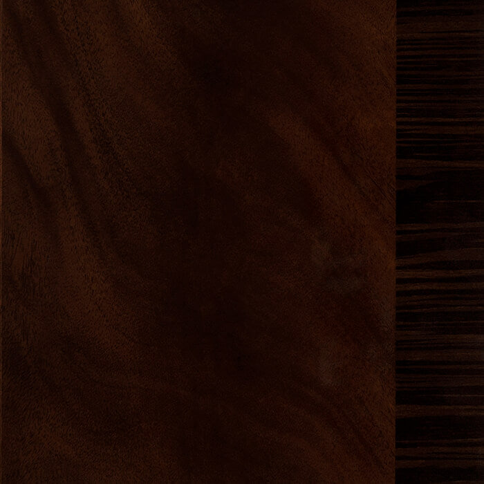 Swirl Mahogany Veneer &amp; EV Ebony Border