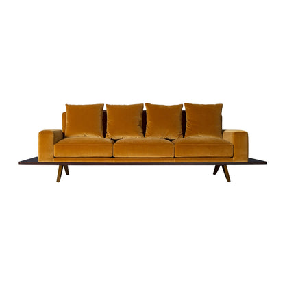 The London Collection Platform Sofa (Wood Back)