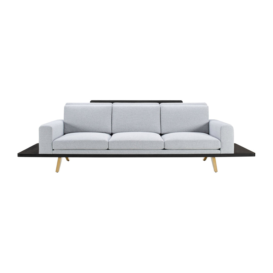 The London Collection Platform Sofa (Wood Back)