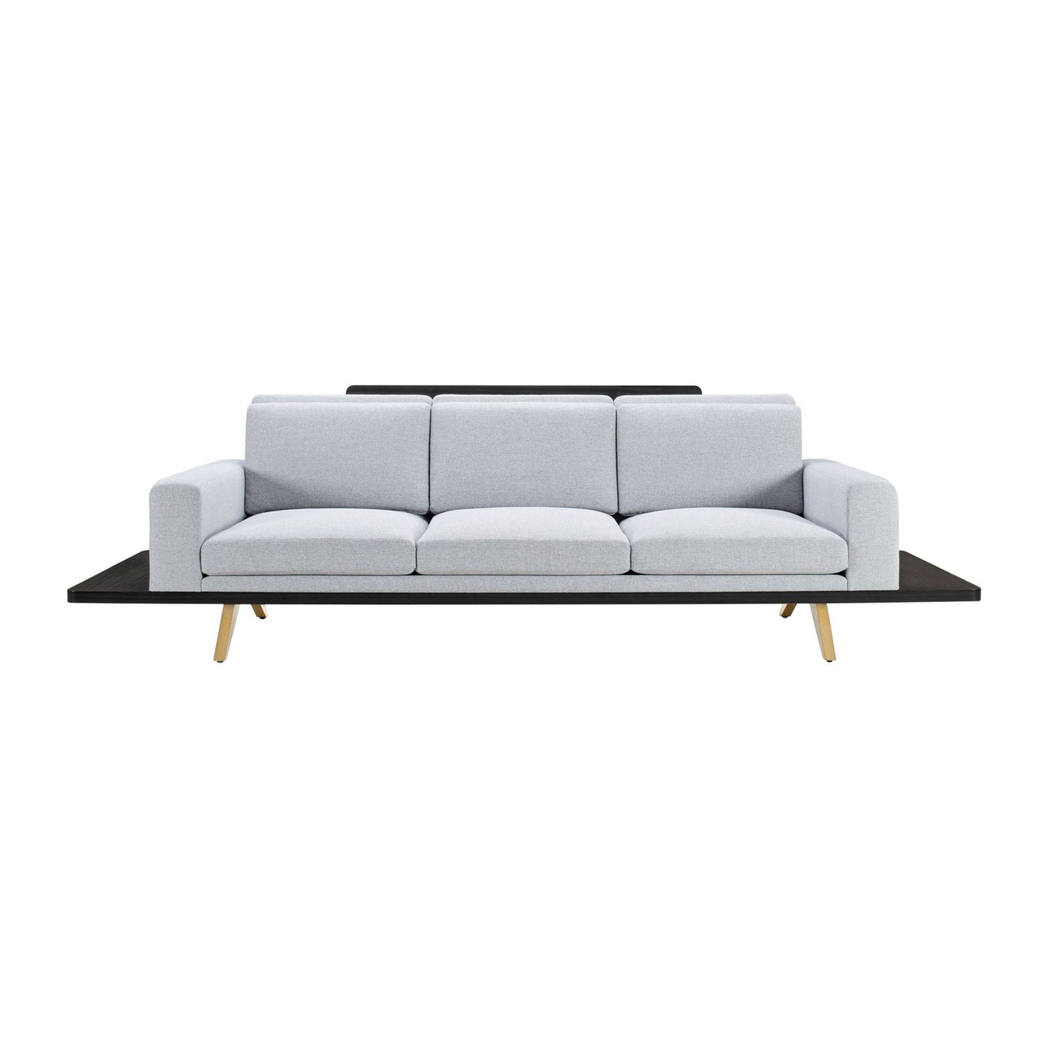 The London Collection Platform Sofa (Wood Back)