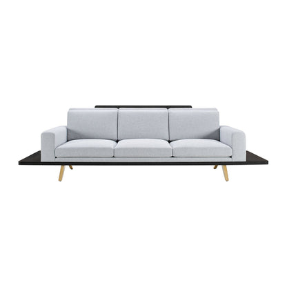 The London Collection Platform Sofa (Wood Back)