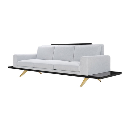 The London Collection Platform Sofa (Wood Back)