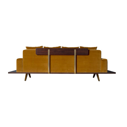 The London Collection Platform Sofa (Wood Back)